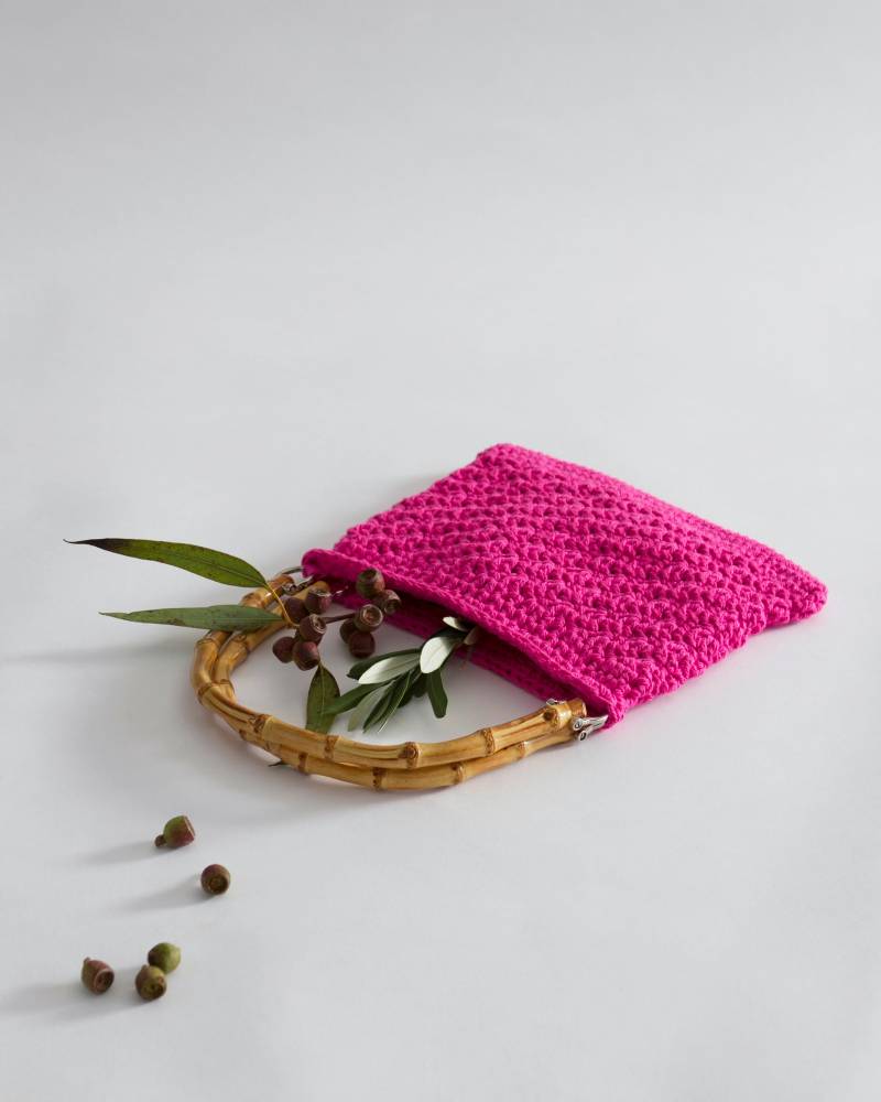 Wassermelone Häkeln Bambus Handtasche Wassermelone Häkeln Bambus Handtasche von leiselv