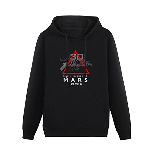 30 Thirty Seconds to Mars Glyphic Symbol Hoodies Long Sleeve Pullover Loose Hoody Sweatershirt Black L von lelei