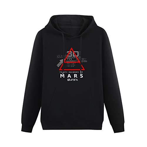 30 Thirty Seconds to Mars Glyphic Symbol Hoodies Long Sleeve Pullover Loose Hoody Sweatershirt Black M von lelei