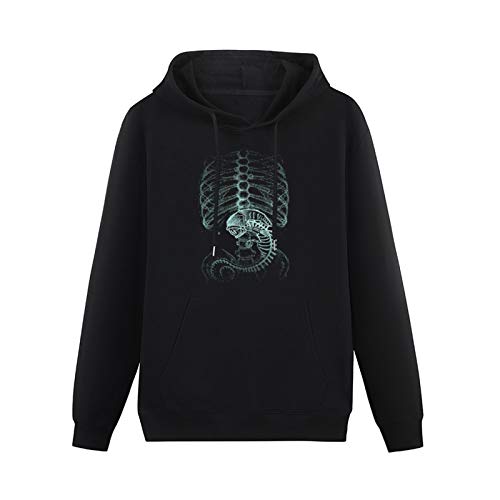 Alien Xenomorph Hoodies Long Sleeve Pullover Loose Hoody Sweatershirt Black S von lelei