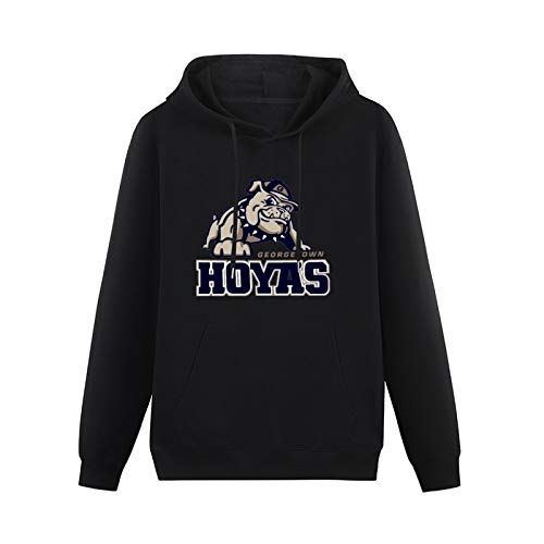 Georgetown Hoyas Hoodies Long Sleeve Pullover Loose Hoody Sweatershirt Black XL von lelei