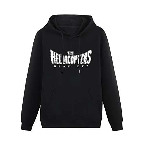 The Hellacopters Head Off Hoodies Long Sleeve Pullover Loose Hoody Sweatershirt Black L von lelei