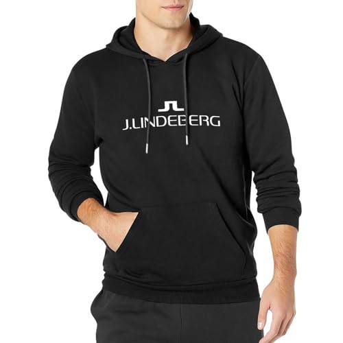 lelei J.Lindeberg Swedish Clothing Logo Pullover Hoody Men's Black M von lelei