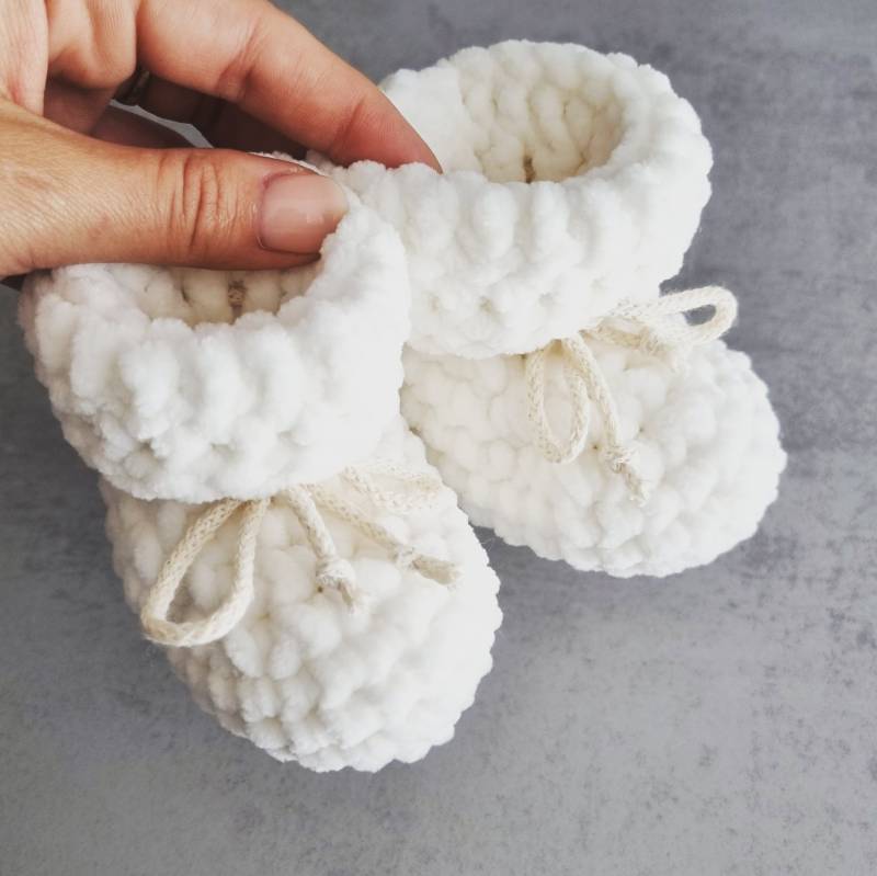 Neugeborenenschuhe Babybooties von lenalovesknitting