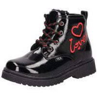 Leone for Kids Schnür Boots Mädchen schwarz von leone for kids