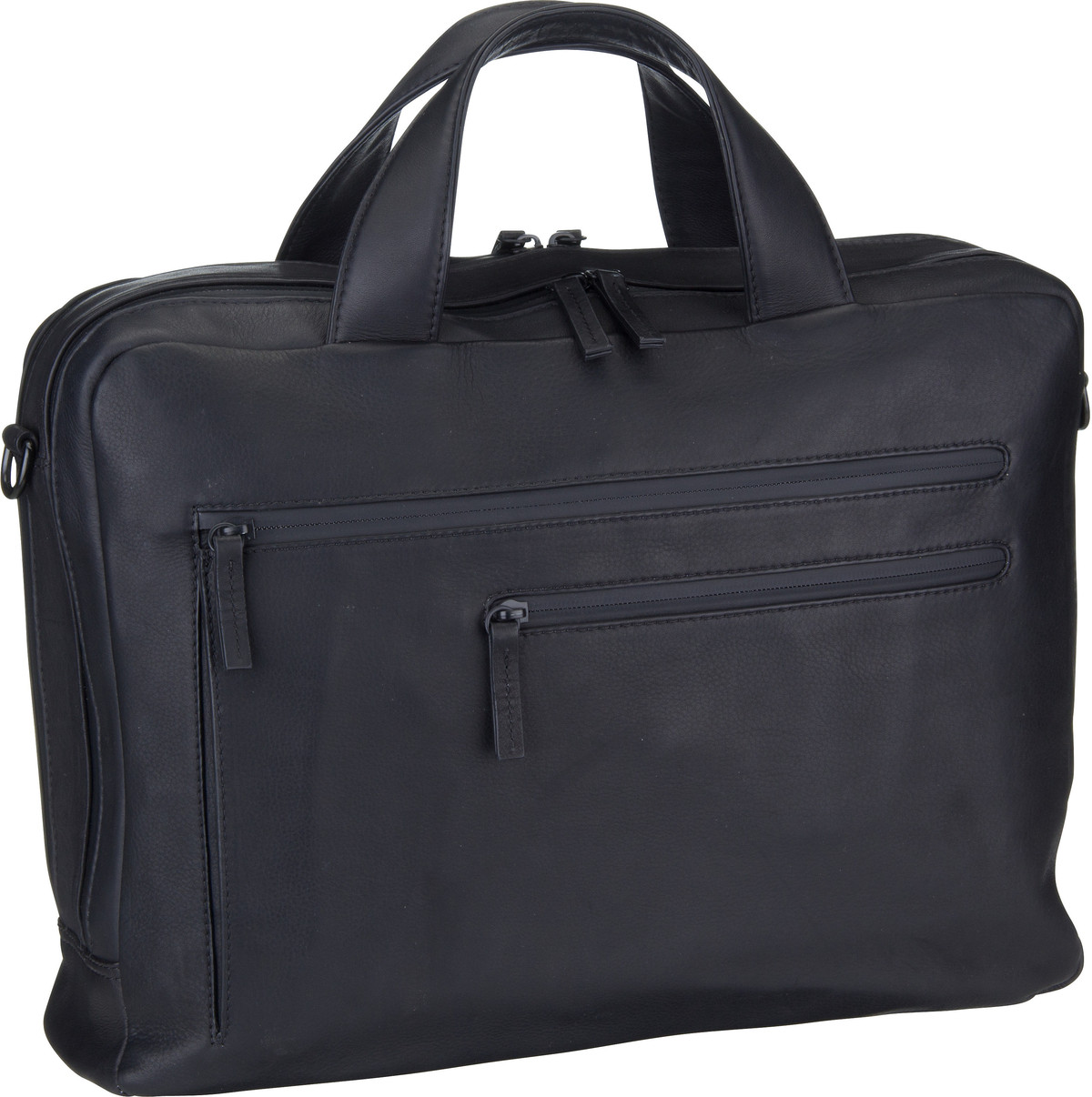 Leonhard Heyden Den Haag 6750 RV-Aktenmappe 2 Fächer  in Schwarz (12 Liter), Laptoptasche von leonhard heyden