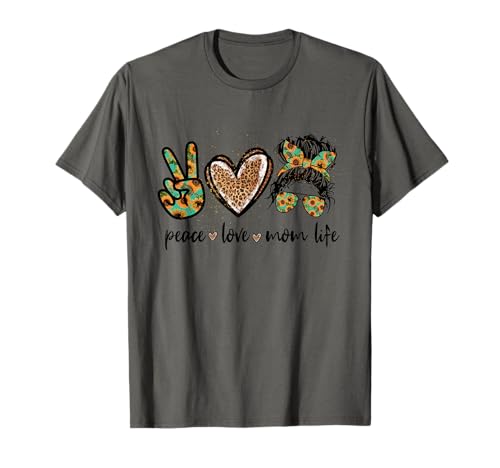 Leopard Peace Zeichen Herz Design Damen H T-Shirt Leopard Peace Zeichen Herz Design Damen H T-Shirt von leopard peace heart apparel women men teens