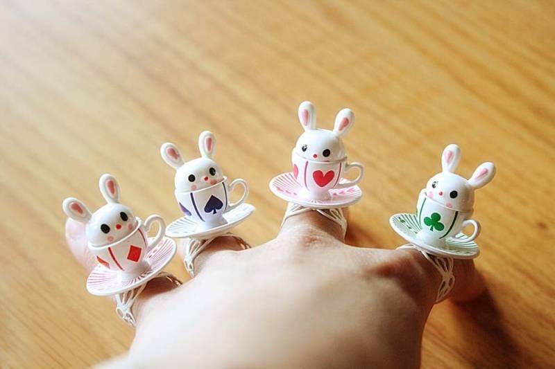 Alice Im Wunderland Kaninchen Teetasse Ring von lepetitebonbon