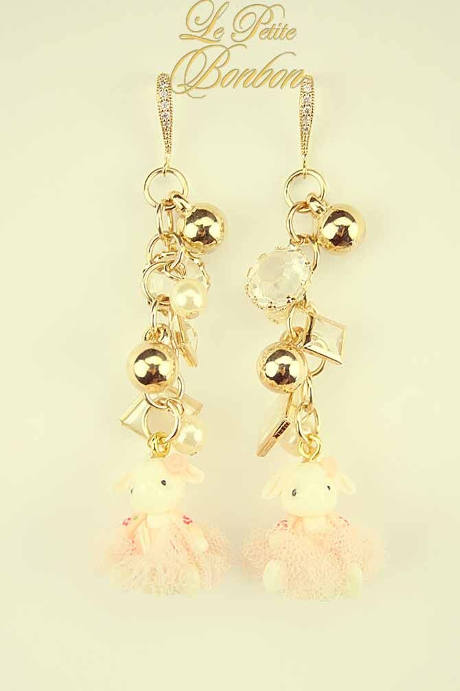 Bunny Ballerina Ohrringe von lepetitebonbon