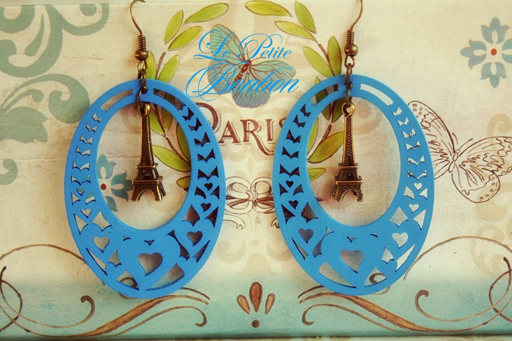 Ich Habe Mein Herz in Paris Ohrringe von lepetitebonbon