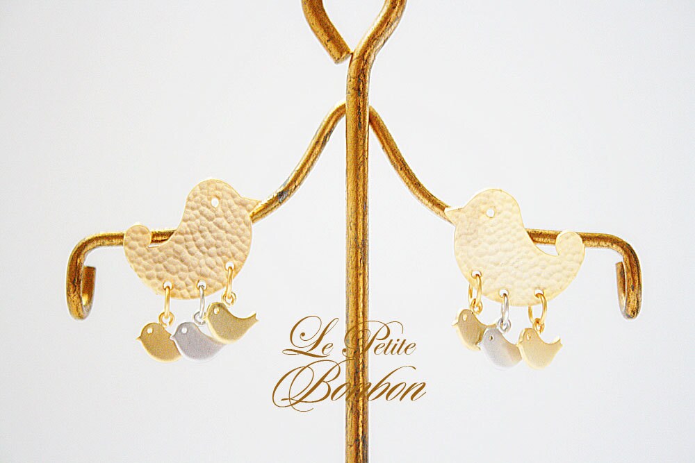 Mami Mit Die Vögel-Ohrringe von lepetitebonbon