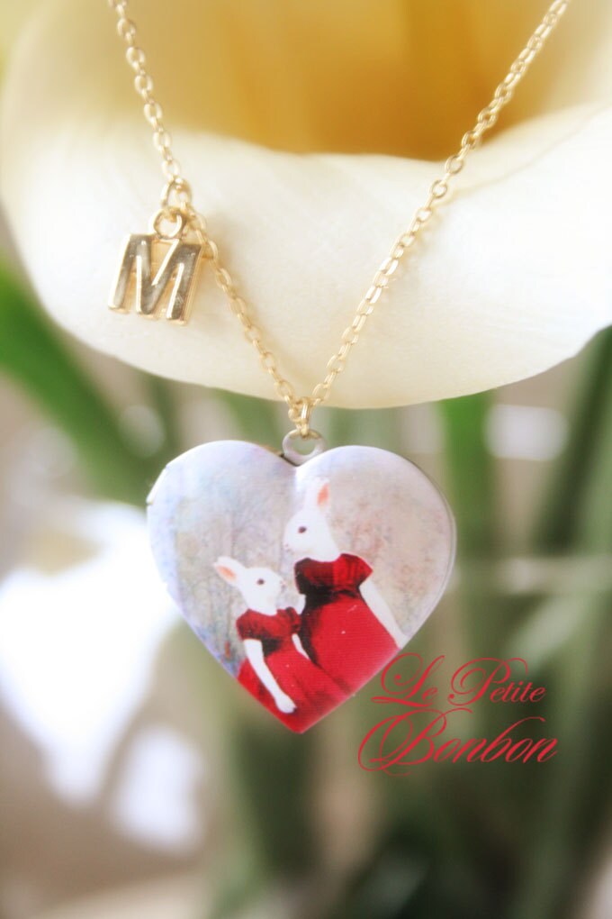 Mutterliebe Mit Ersten Bildern Medaillon Halskette von lepetitebonbon