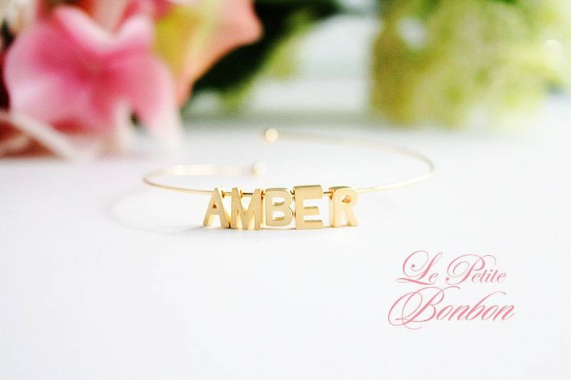 Personalisieren Name Initialen Manschette Armband Personalisieren Name Initialen Manschette Armband von lepetitebonbon