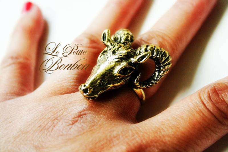 Steinbock Sternzeichen Ring von lepetitebonbon