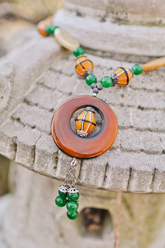 Stunde Glas Stein Halskette Stunde Glas Stein Halskette von lepetitebonbon