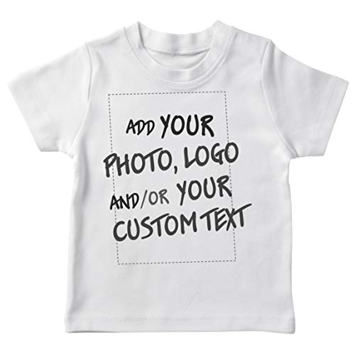 lepni.me T-Shirt für Kinder Machen Sie Ihren eigenen personalisierten Bedrucken Lassen Druck mit Lieblingsfoto oder Wunschtex (7-8 Jahre Weiß Mehrfarben) von lepni.me