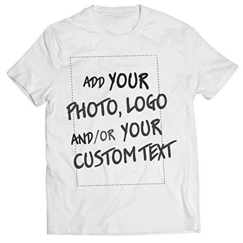 lepni.me Männer T-Shirt Machen Sie Ihren eigenen personalisierten Bedrucken Lassen Druck mit Lieblingsfoto oder Wunschtex (S Weiß Mehrfarben) von lepni.me
