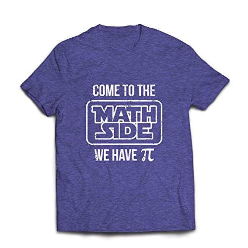 lepni.me Männer T-Shirt Komm nach der Mathematik Seite Pi Funny Geek Humor Nerd-Witz (L Heidekraut Blau Mehrfarben) von lepni.me