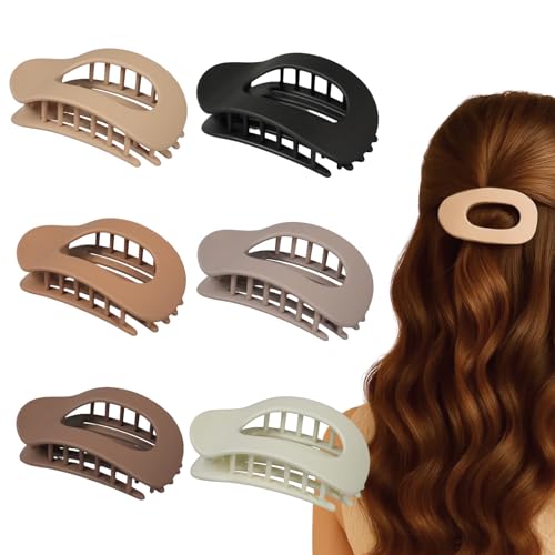 leruiyezs 6 Stück Haarklammer Flach Entenschnabel Haarspange Set Französisches Design Duckbill Hair Clips Starker Halt Für Haarspangen Damen Dickes Dünnes Haar Alltag Büro Reisen Elegante Stylinghilfe leruiyezs 6 Stück Haarklammer Flach Entenschnabel Haarspange Set Französisches Design Duckbill Hair Clips Starker Halt Für Haarspangen Damen Dickes Dünnes Haar Alltag Büro Reisen Elegante Stylinghilfe von leruiyezs