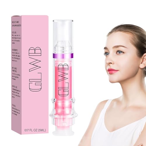 Glwb Lip Plumper | Lip Plumper Extreme Volumen | Natural Spicy Lip Plumping Booster Gloss | Ultra feuchtigkeitsspendender Lippen Booster mit Chili Extrakt für schmollende Lippen von leryveo