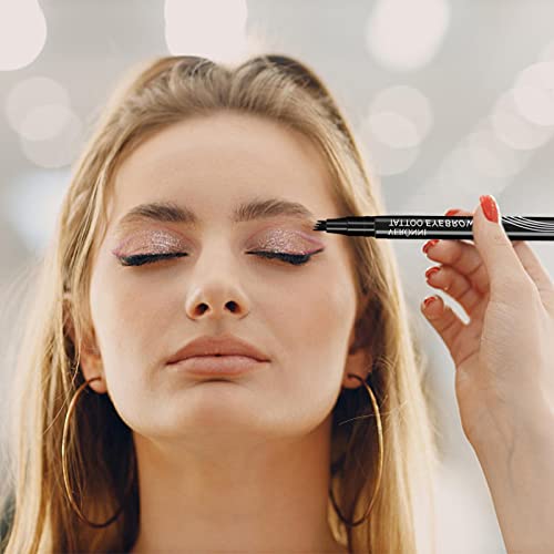 Leryveo Augenbrauenstift mit vier Gabeln - 3D flüssiger Augenbrauen-Make-up-Stift | Mehrzweck-Augenbrauen-Make-up-Tool zum einfachen Zeichnen für Dating, Partys, Jubiläen und den täglichen Gebrauch von leryveo