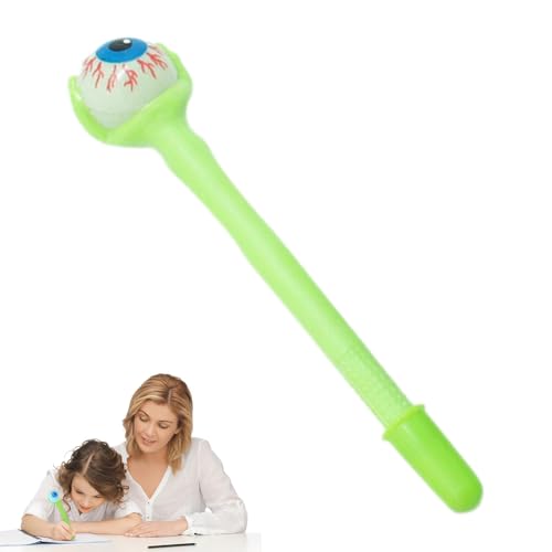 Leryveo Spoof Augapfel-Kugelschreiber, Streich-Kugelschreiber - Streich-Cartoon-Augapfel-Stift,Leuchtender Design-Horror-Augapfelstift für Maskeradepartys, Mottopartys, Spukhäuser, von leryveo