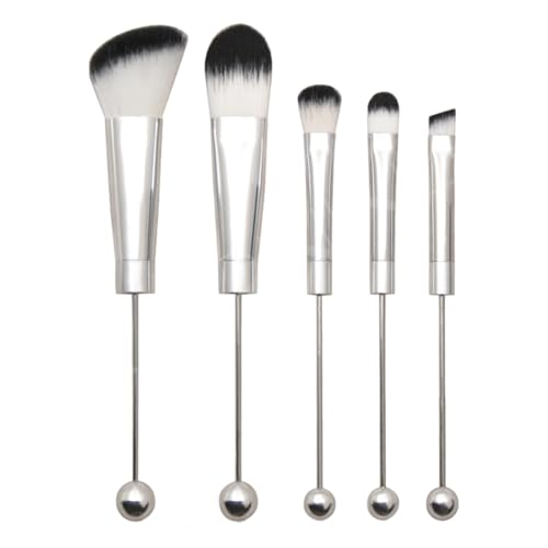 Perlenförmiges Make-up-Pinsel-Set, Make-up-Pinsel mit Metallgriff - 5-teiliges Make-up-Pinsel-Set | Konturpinsel, Concealer-Pinsel, Foundation-Pinsel, Beauty-Geschenke für Frauen, Make-up-Set Leryveo von leryveo