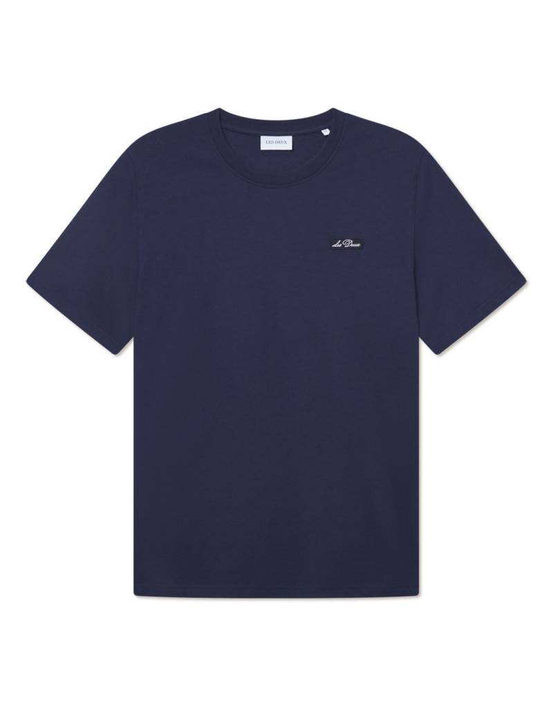 les deux - Patch T-Shirt blau - Gr. - M von les deux