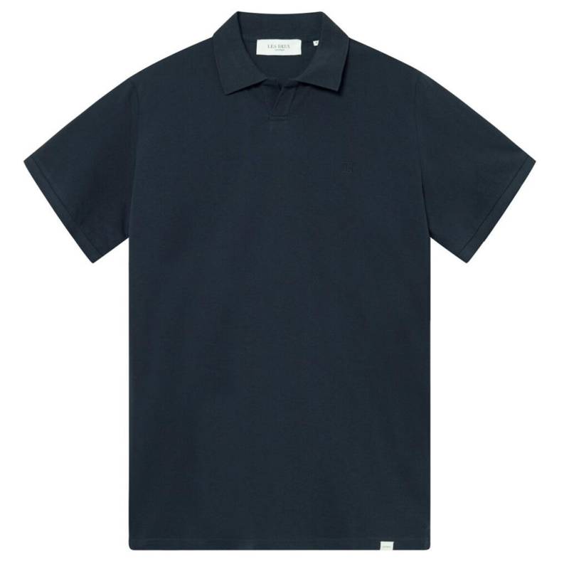 les deux - Piqué Polo Slim Fit blau - Gr. - S von les deux