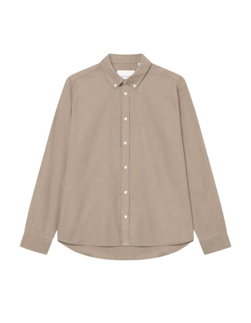 les deux - Regular Fit Freizeithemd mit Button-Down-Kragen beige - Gr. - XL von les deux