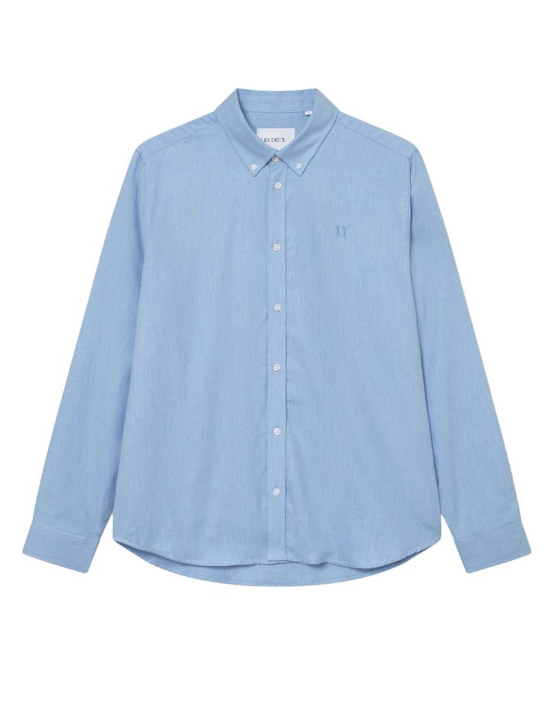 les deux - Regular Fit Freizeithemd mit Button-Down-Kragen blau - Gr. - XL von les deux