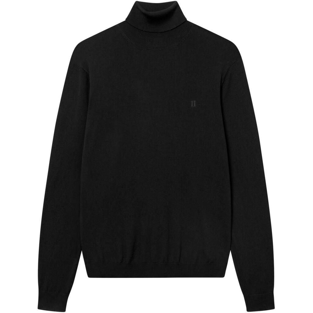 les deux - Rollkragenpullover aus Merinostrick - Greyson schwarz - Gr. - L von les deux