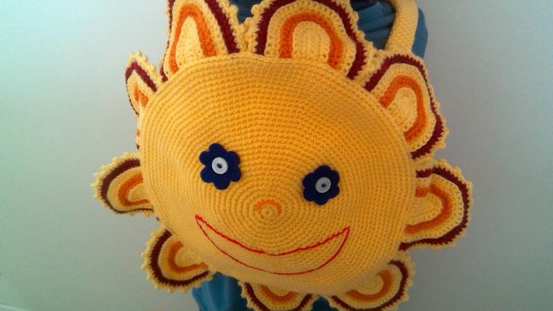 Gehäkelter Blumenrucksack von lesPuppetsaFifine