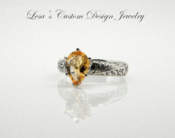 1.80Ct Citrin Sterlingsilber Ring von lesascustomdesign