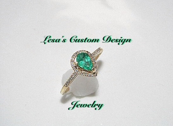 Zertifizierter Smaragd Und Diamant 585 Goldring Zertifizierter Smaragd Und Diamant 585 Goldring von lesascustomdesign