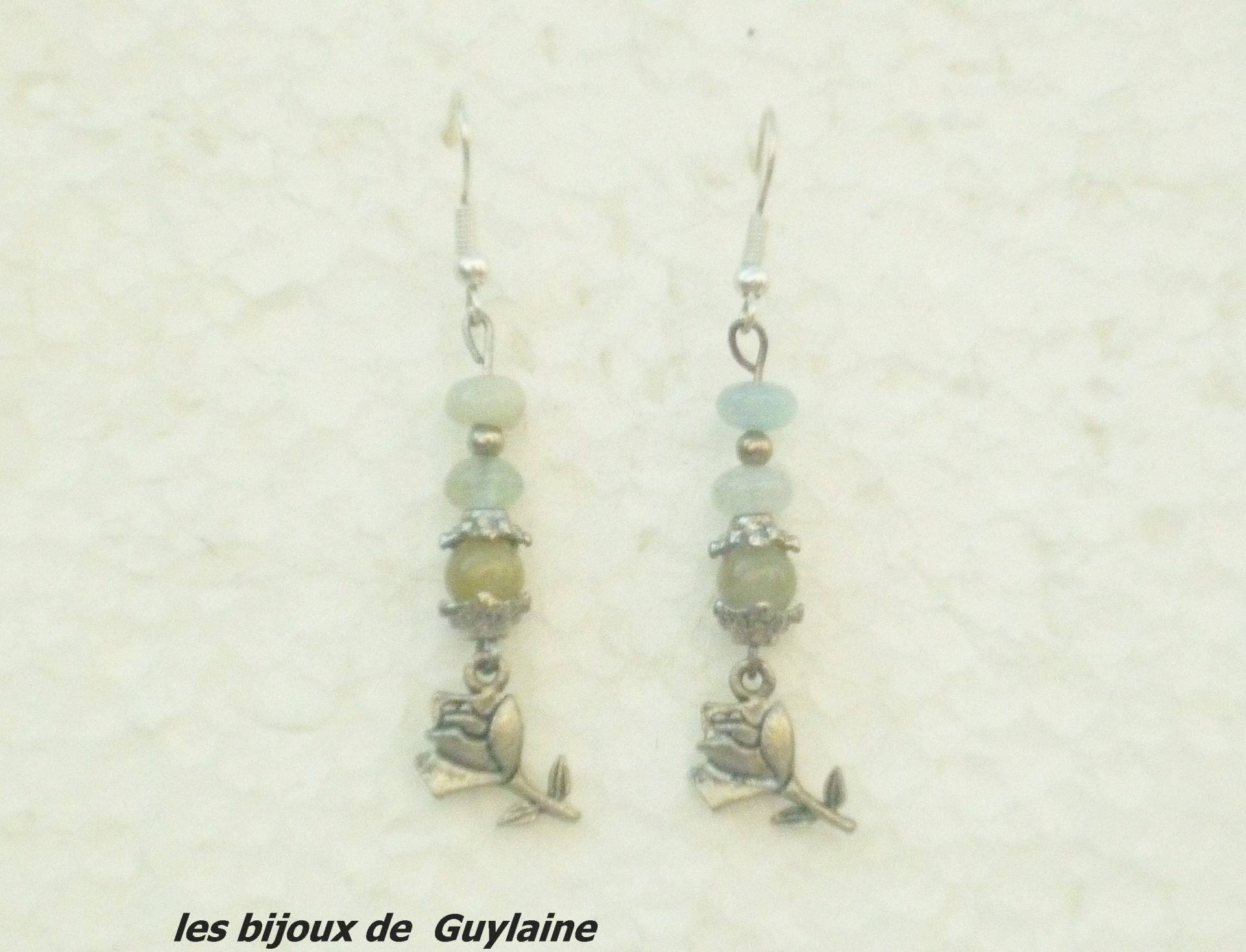 Ohrringe Aus Aquamarinsteinen Ohrringe Aus Aquamarinsteinen von lesbijouxdeGuylaine