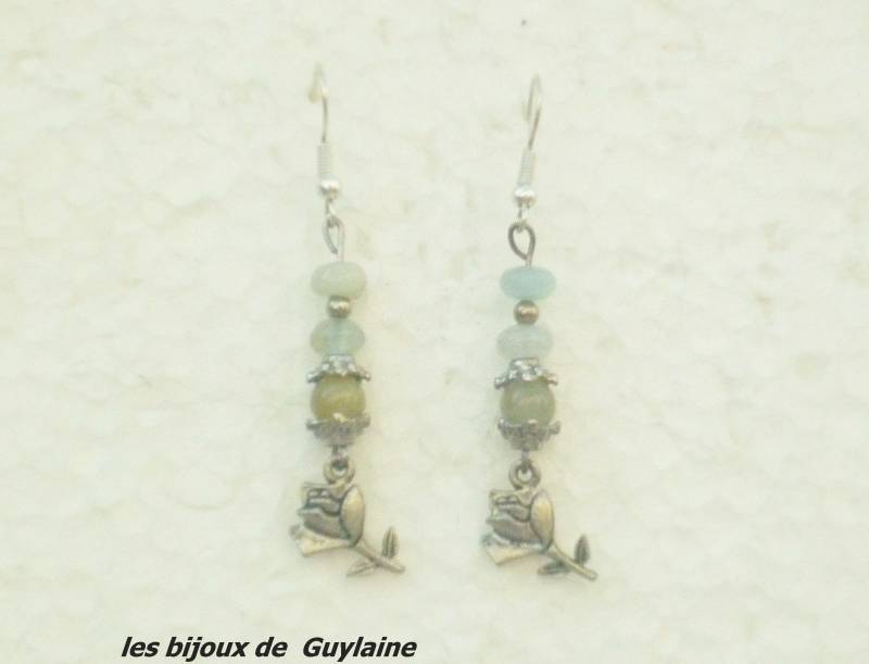 Ohrringe Aus Aquamarinsteinen Ohrringe Aus Aquamarinsteinen von lesbijouxdeGuylaine