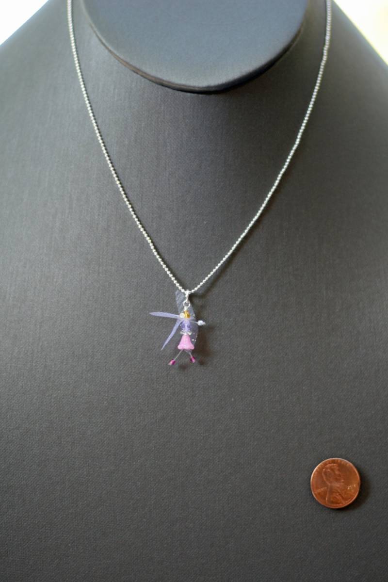 Halskette Feen Anhänger Anhänger Fee Mit Flügeln, Modell 20N von leslieslanyards