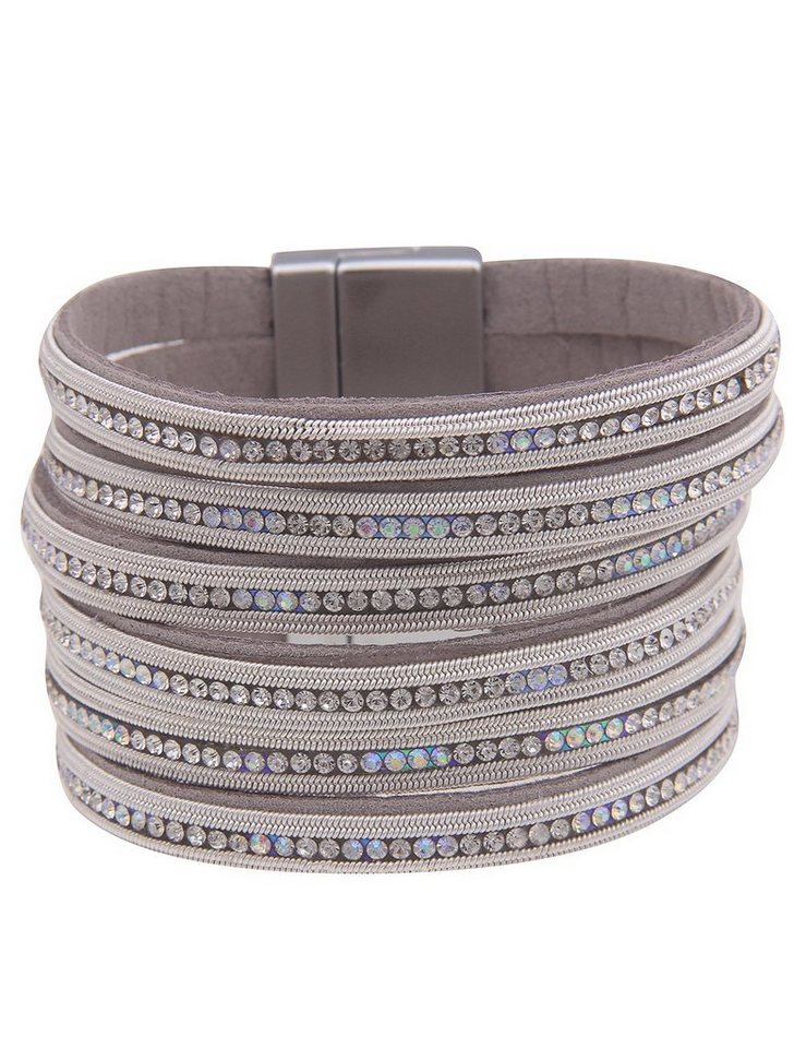 leslii Armband XXL Glitzer Strass, mit funkelnden Strasssteinen von leslii