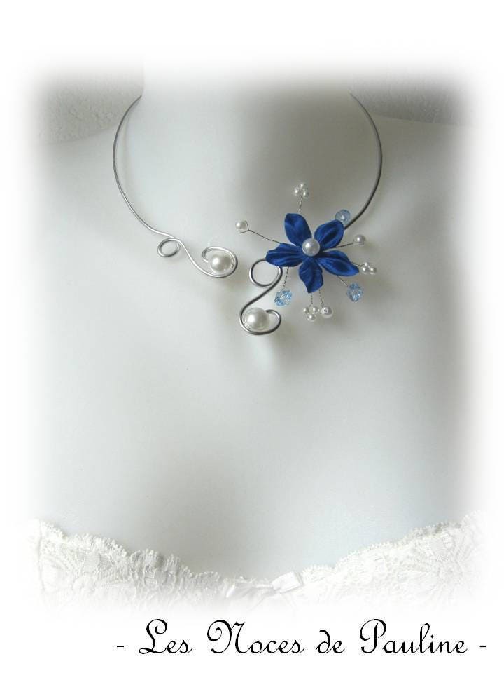 Anaïs Zehnteiliges Hochzeitsset Mit Blauen Und Weißen Satinblumen, Königsblaues Hochzeitsschmuckset, Blauer Brautschmuck Anaïs Zehnteiliges Hochzeitsset Mit Blauen Und Weißen Satinblumen, Königsblaues Hochzeitsschmuckset, Blauer Brautschmuck von lesnocesdepauline