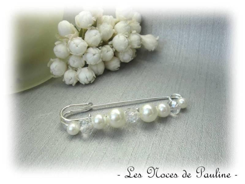 Elfenbein - Und Kristallperlen-Schleppaufsatz, Mm-Brautkleid-Brosche, Brautkleid-Brosche, Schlepplift, Perlenschleppaufsatz Elfenbein - Und Kristallperlen-Schleppaufsatz, Mm-Brautkleid-Brosche, Brautkleid-Brosche, Schlepplift, Perlenschleppaufsatz von lesnocesdepauline