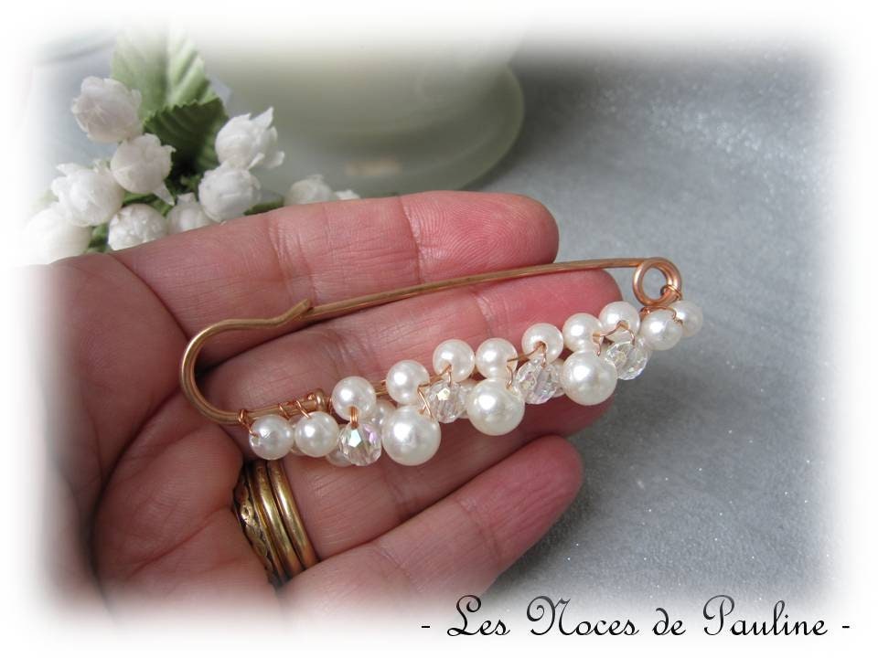 Elfenbeinfarbene Kristall-Gold-Perlen-Hochzeitsschleppe, Mm-Hochzeitskleid-Brosche, Schleppenaufsatz, Cluster-Perlenbrosche, Roségold-Brosche Elfenbeinfarbene Kristall-Gold-Perlen-Hochzeitsschleppe, Mm-Hochzeitskleid-Brosche, Schleppenaufsatz, Cluster-Perlenbrosche, Roségold-Brosche von lesnocesdepauline