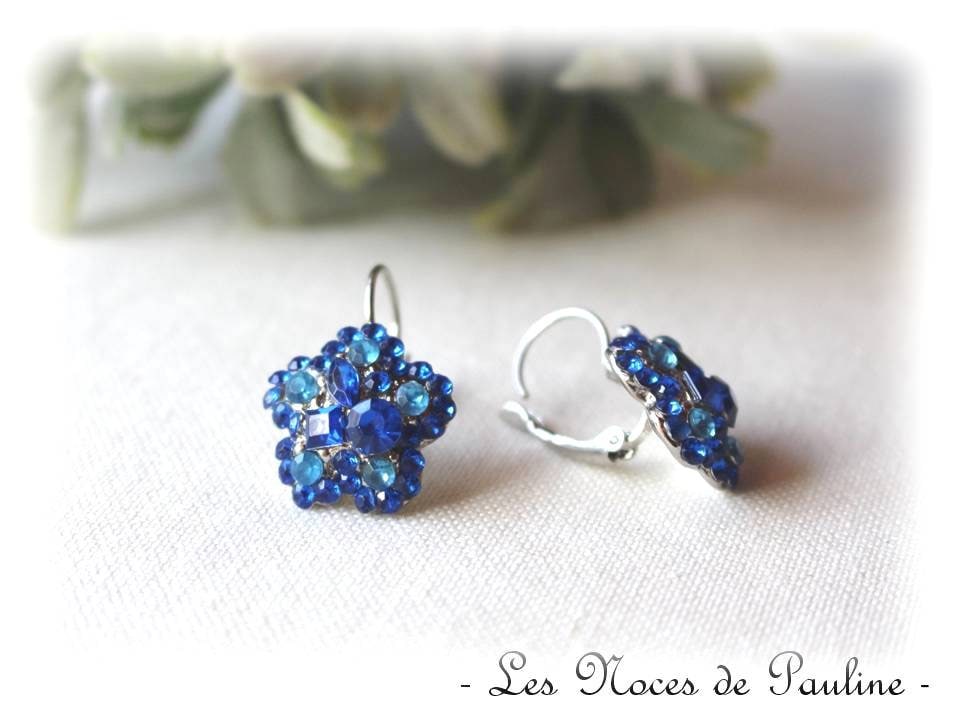 strass-Blumen-Ohrringe strass-Blumen-Ohrringe von lesnocesdepauline