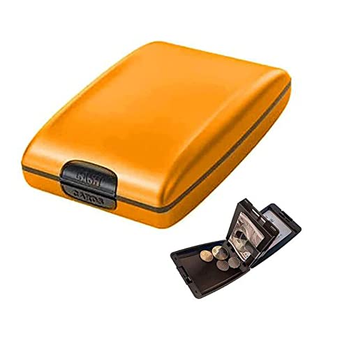 lesulety Visitenkartenhalter Herren Mini Wallet Meine Nummer Kartenetui Kartenetui Kartenetui Thin Pass Case Geldbörse Kartenhalter Herren Visitenkartenspeicher,Gold von lesulety