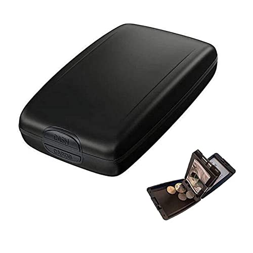 lesulety Visitenkartenhalter Herren Mini Wallet Meine Nummer Kartenetui Kartenetui Kartenetui Thin Pass Case Geldbörse Kartenhalter Herren Visitenkartenspeicher,Schwarz von lesulety