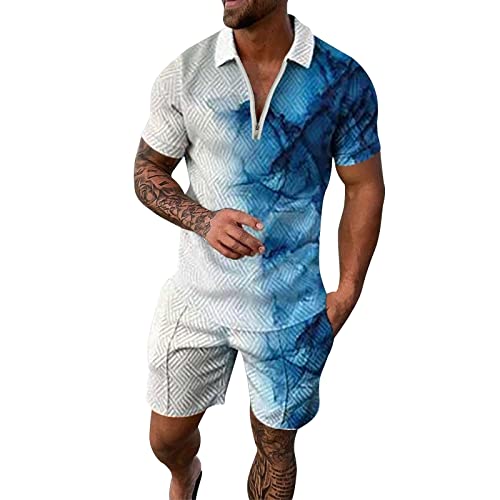 liaddkv Herren Mode Stylisch 2024 Sommer Herren Sportanzug 2 Teiliges Outfit Trainingsanzug Herren Set Kurz Sommeranzug Herren Leicht Elegant Poloshirt + Kurze Hose Activewear Für Herren liaddkv Herren Mode Stylisch 2024 Sommer Herren Sportanzug 2 Teiliges Outfit Trainingsanzug Herren Set Kurz Sommeranzug Herren Leicht Elegant Poloshirt + Kurze Hose Activewear Für Herren von liaddkv