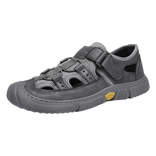 liaddkv Herren Outdoor Freizeitschuhe Mesh Schuhe rutschfeste atmungsaktive Sport Wanderschuhe Reise Wanderschuhe Outdoor Schuhe Herren Leicht (Grey, 42) von liaddkv