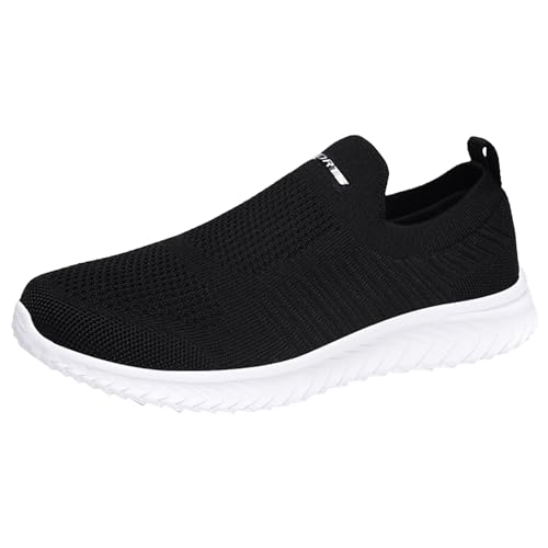 liaddkv Herren Schuhe Sommer Slip On Sneaker Atmungsaktive Bequeme Mesh Freizeitschuhe Herren Sportlich Leichte Turnschuhe Casual Laufschuhe rutschfeste Walkingschuhe Joggingschuhe von liaddkv