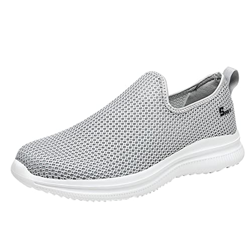 liaddkv Mode Sommer Herren Turnschuhe Mesh atmungsaktiv flach leicht bequem Herren Schuhe Sommer 27 (Grey, 41) von liaddkv
