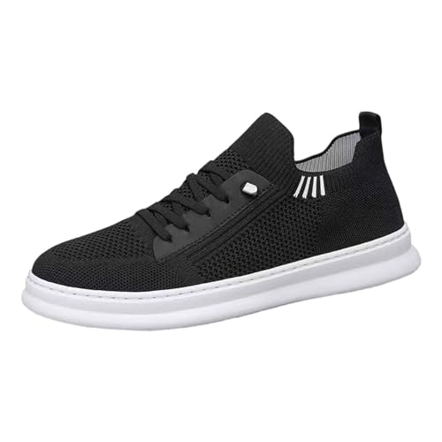 liaddkv Modische Herren-Sportschuhe für Frühjahr und, Flache Unterseite, leichtes, atmungsaktives Mesh, zum Reinschlüpfen, bequem, einfarbig, einfach. Eigenschaften: Fahrrad Schuhe Herren (Black, 40) liaddkv Modische Herren-Sportschuhe für Frühjahr und, Flache Unterseite, leichtes, atmungsaktives Mesh, zum Reinschlüpfen, bequem, einfarbig, einfach. Eigenschaften: Fahrrad Schuhe Herren (Black, 40) von liaddkv